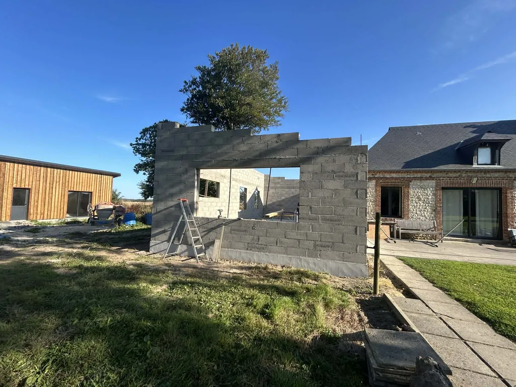 Agrandissement de maison pas loin de Veulettes-sur-Mer dans le 76