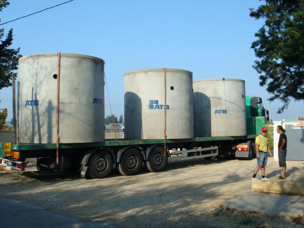 Cuve béton micro-station Arles
