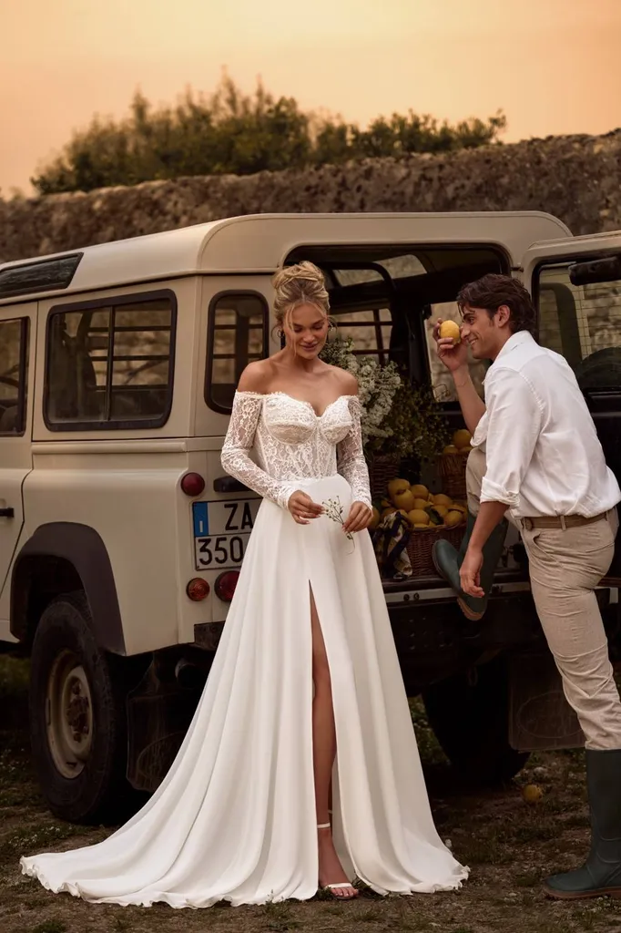Robe de mariée champêtre fluide à Toulon prés de Marseille