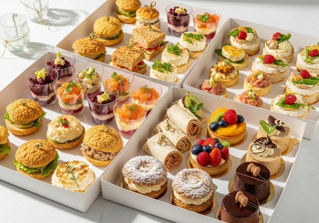 Traiteur à emporter avec buffets complets, apéritifs variés et desserts maison disponibles rapidement à Kertzfeld en Alsace