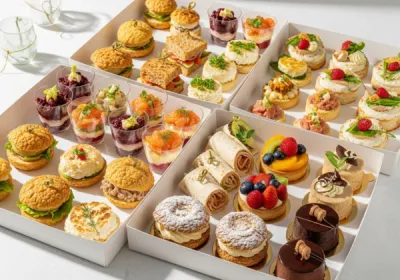 Traiteur à emporter avec buffets complets, apéritifs variés et desserts maison disponibles rapidement à Kertzfeld en Alsace
