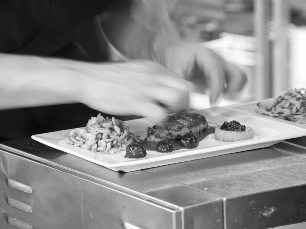 restaurant le 280 dressage d'assiette plat du jour