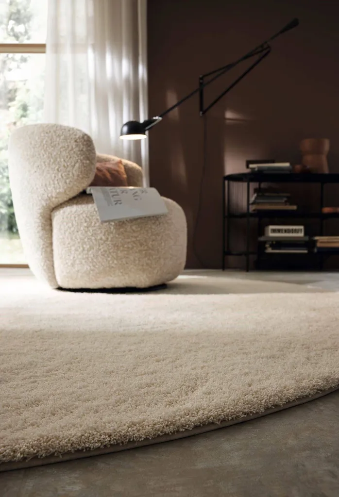 Tapis finition passepoilé pour agencement de salon dans le Rhône