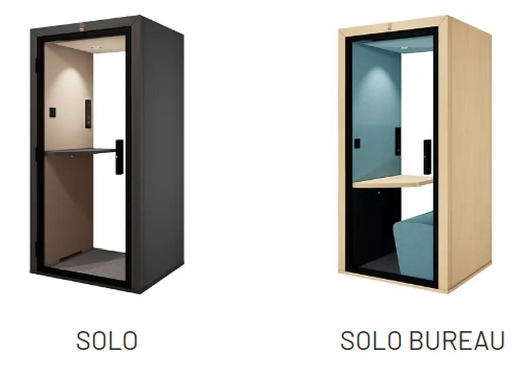Cabines Blabla Cube acoustiques SOLO et SOLO BUREAU à Marseille