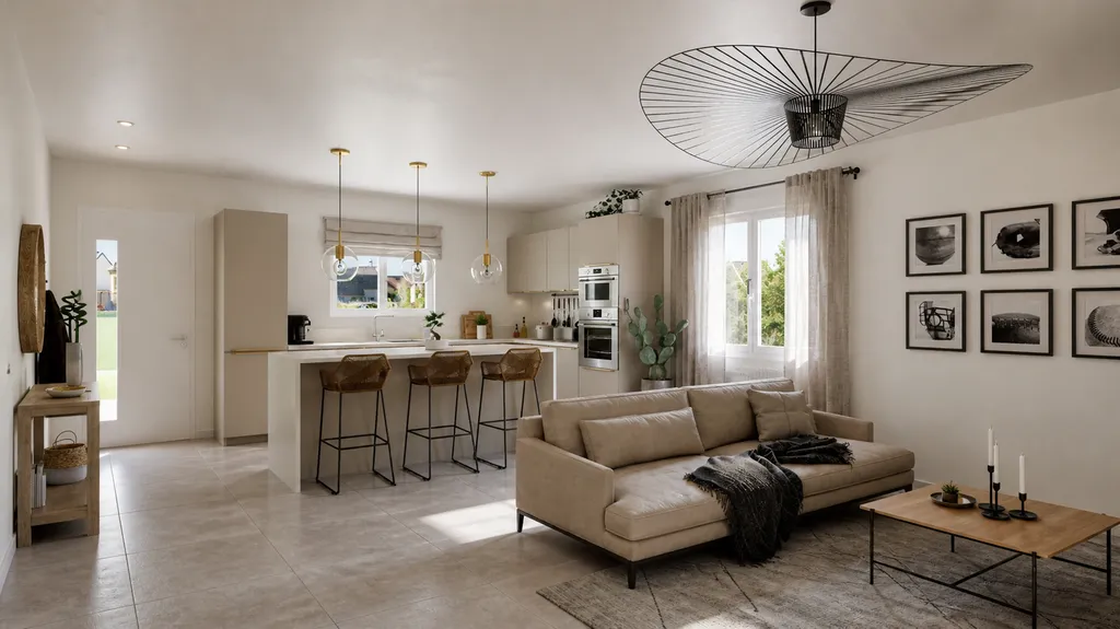Projet pour investisseur deux maisons de 98m² habitables avec garage de 15m² sur la commune de Blanquefort