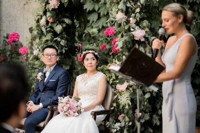 Cérémonie de mariage hôtel particulier