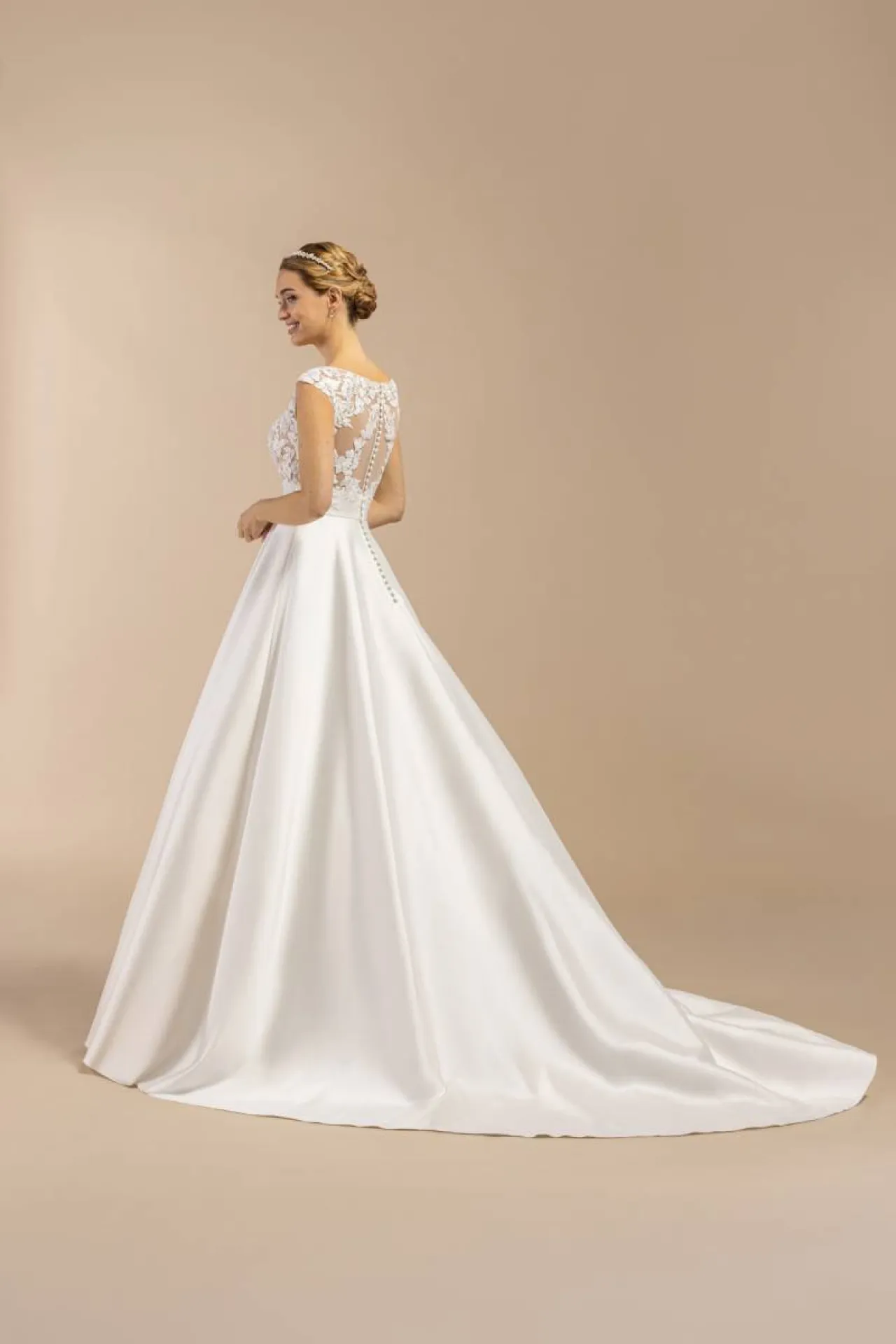 robe de mariée drapée