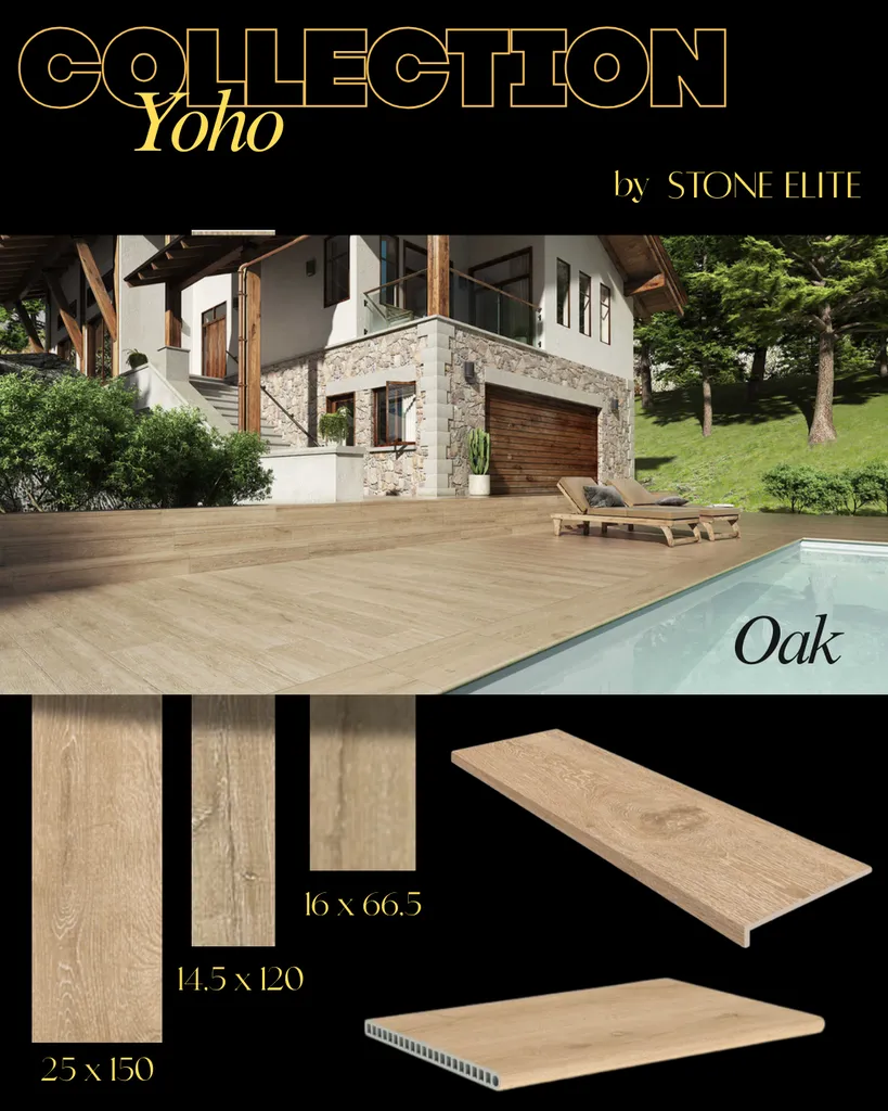 Carrelage effet bois chêne modèle Oak format lame imitation parquet chez Stone Elite autour de Bourg en Bresse dans l'Ain