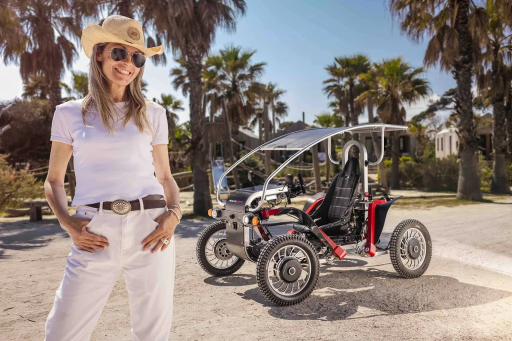 Quad adult tout-terrain électrique énergie solaire