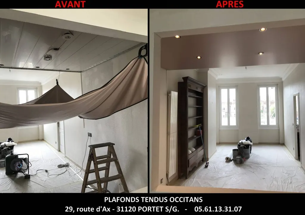 Pose, sur Muret,  de plafond tendu à froid et à chaud : quelle est la différence ?