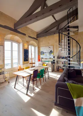 Rénovation totale d'un appartement en duplex à Bordeaux sur les quais des chartrons  face à la Garonne