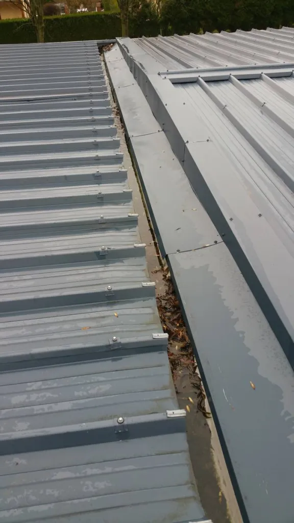 Nettoyage chéneau à Notre Dame de Gravenchon