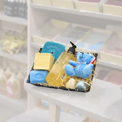 Coffret cadeau noel plateau de savon de marseille pour bébé