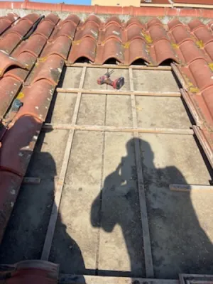 Avant ouverture de la toiture dans une maison à Anglet, dans les Pyrénnées-Atlantique (64)