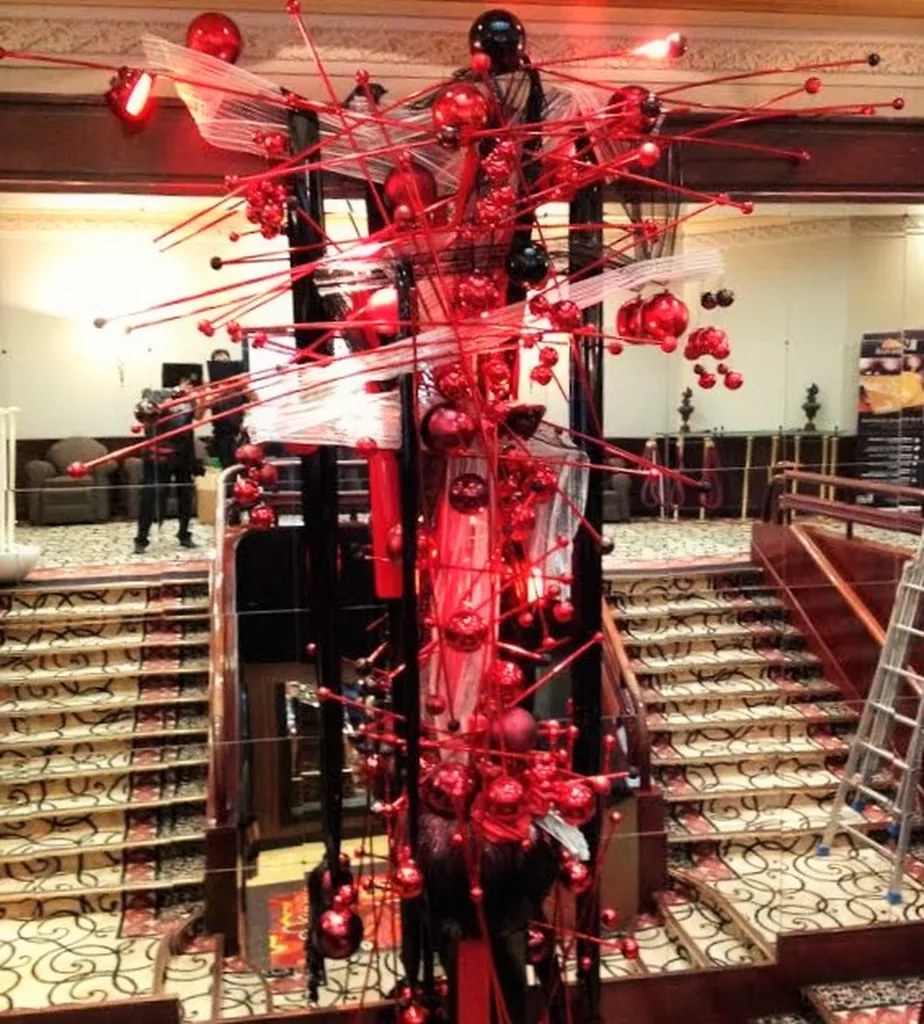 Sculpture de décoration de Noël géante