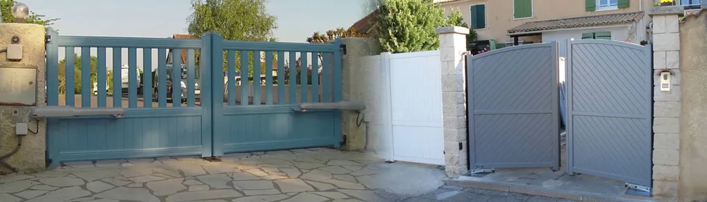 Pose d’un portail battant avec motorisation à Vérin dans la Vaunage dans le Gard Gard