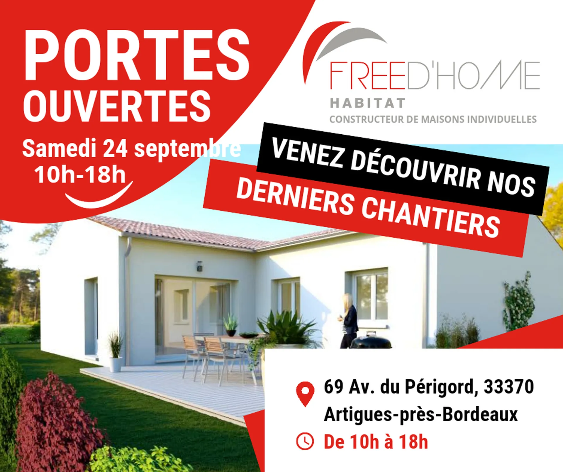 Portes ouvertes le 24 septembre de 10h à18h