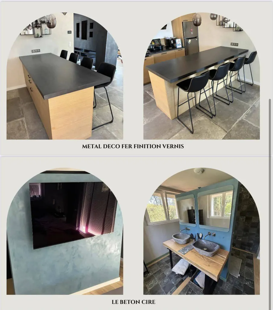 réalisation table en METAL DECO 