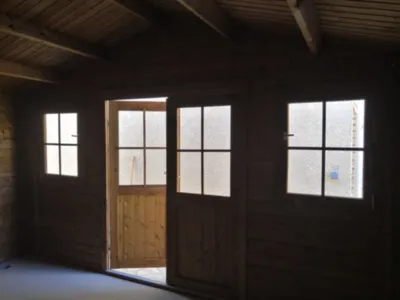 Construction d’un abri de jardin sur dalle béton en bois autoclave classe 4 à Mèze proche de Sète