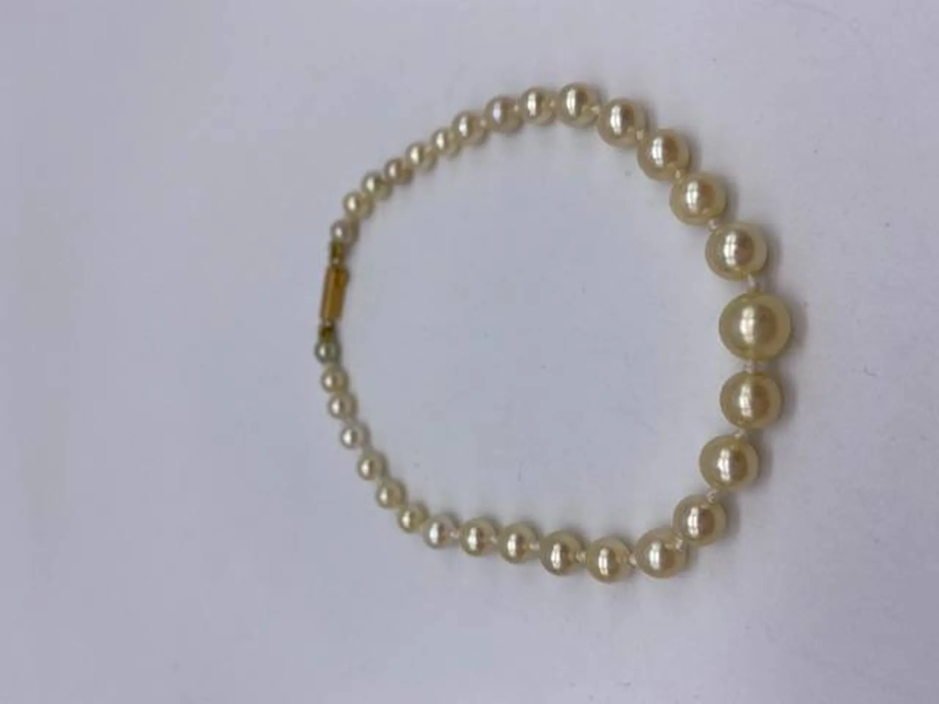 Bracelet perles de culture eau de mer fermoir or 750/1000ème occasion Or Ligne La Teste Bassin d'Arcachon