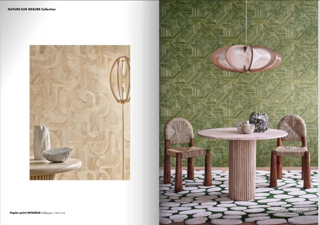 Agence Inspirations d'intérieurs Tissus et  Papiers peints Casamance dans Art & Décoration magazine de décoration 