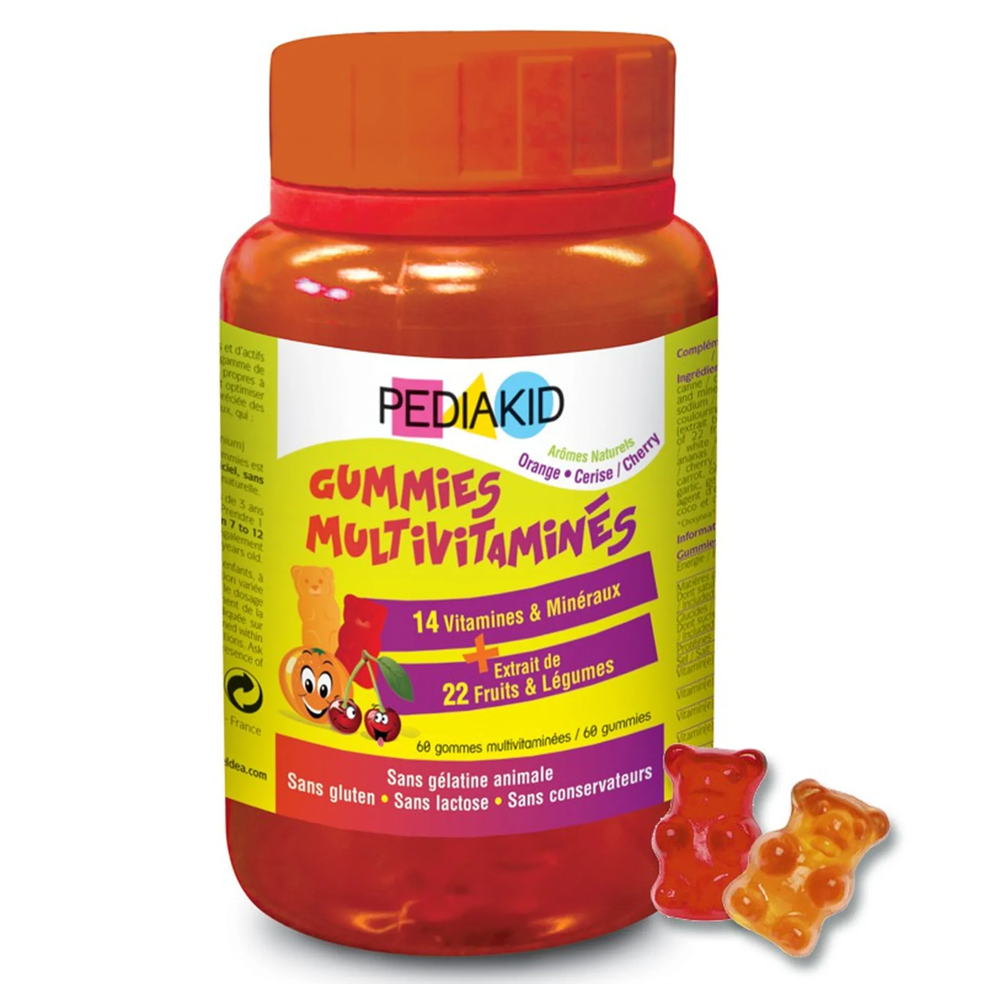 PEDIAKID GUMMIES multivitamines oursons gommes