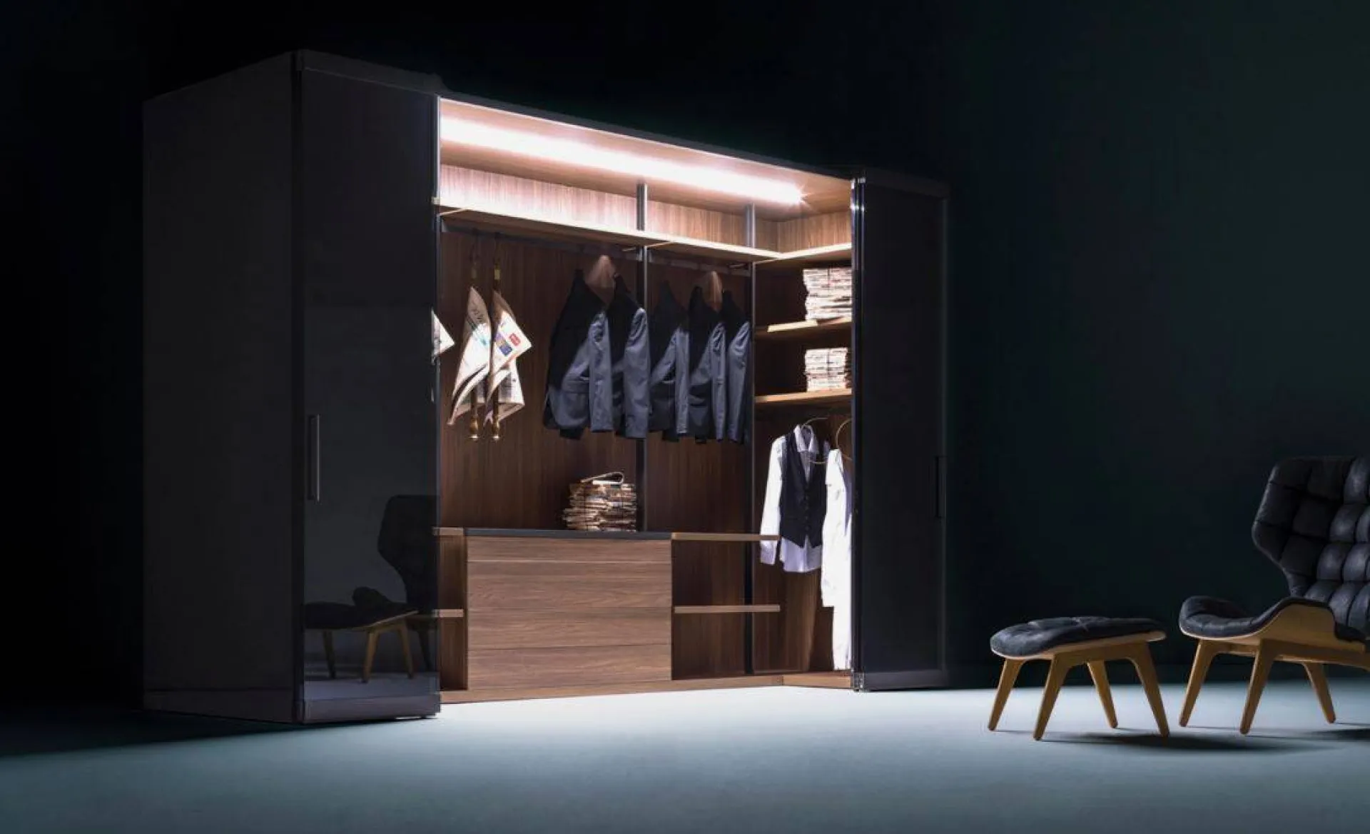 Armoire avec dressing intérieur haut de gamme italien à Sanary sur Mer dans le 83