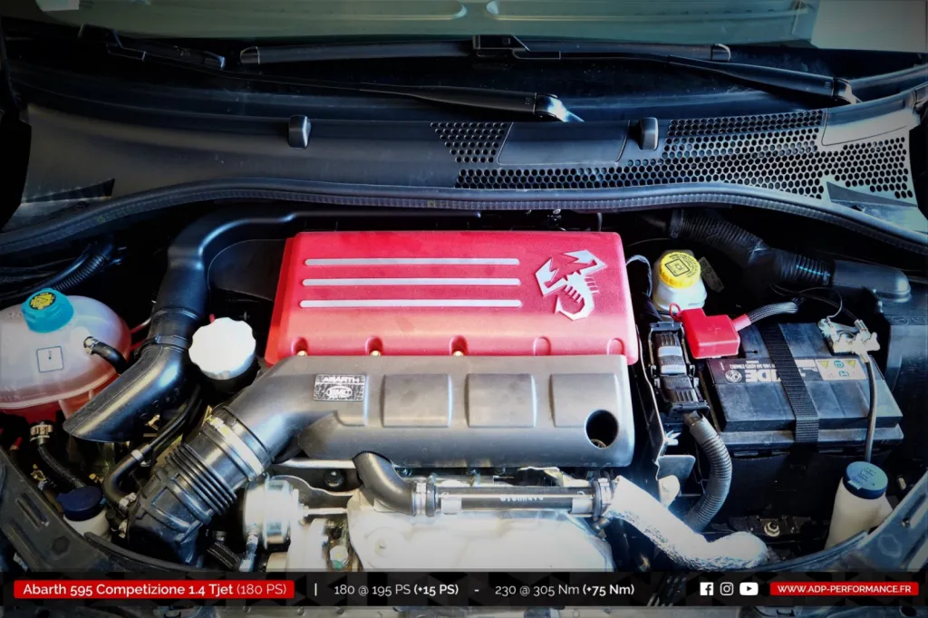 Reprogrammation moteur Cavaillon - Fiat 500 Abarth 595 Competizione 1.4 Tjet 180cv - ADP Performance