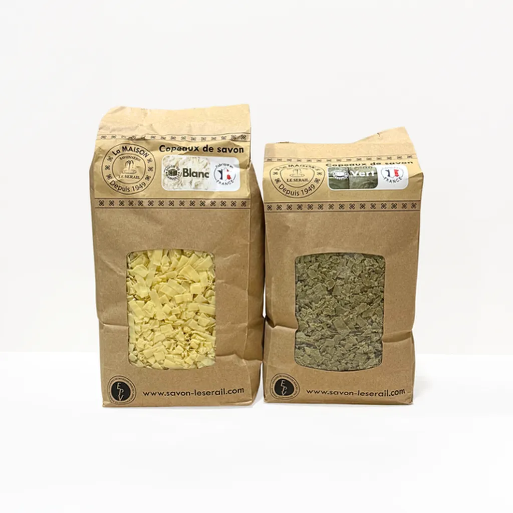 Paillettes à base de savon de Marseille pour la lessive
