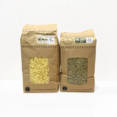 Paillettes à base de savon de Marseille pour la lessive