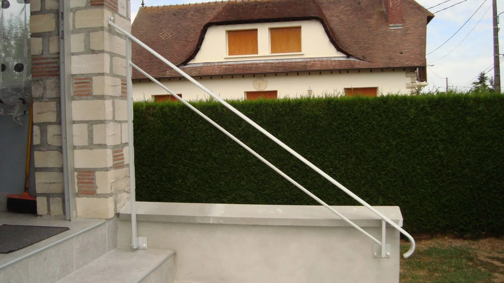 création d'une main courante pour escalier à Trouville sur mer14