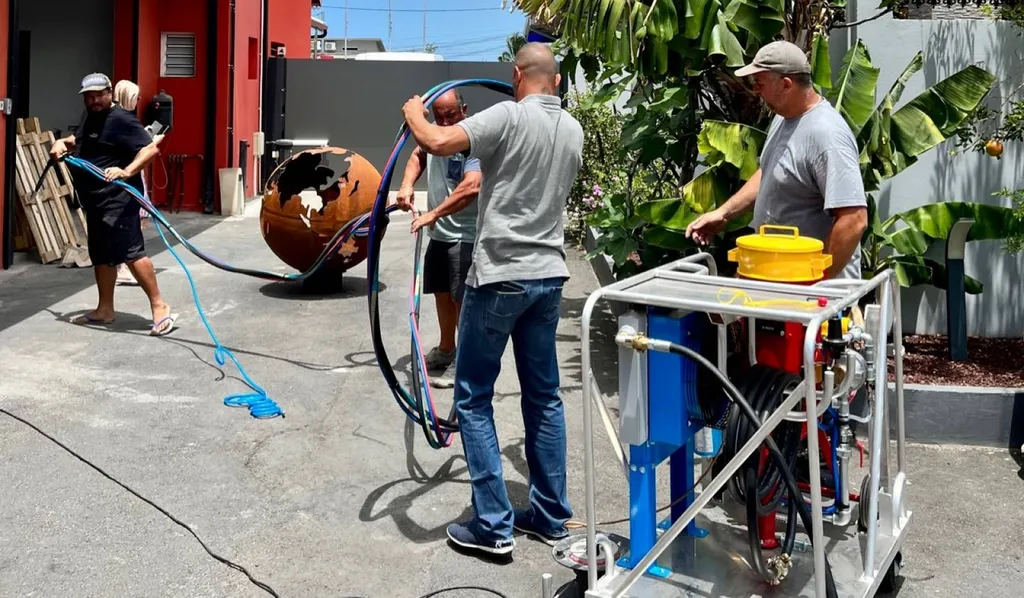 aérogommeuse hydrogommeuse mobile bordeaux