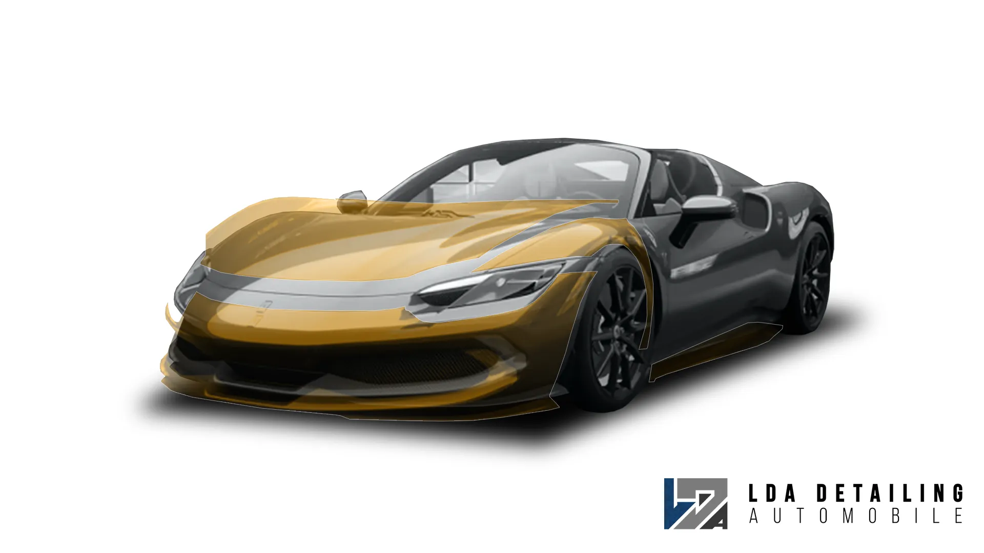 Front+ : Protection PPF avant étendue Ferrari Cabriolet pour couverture renforcée et conduite sereine