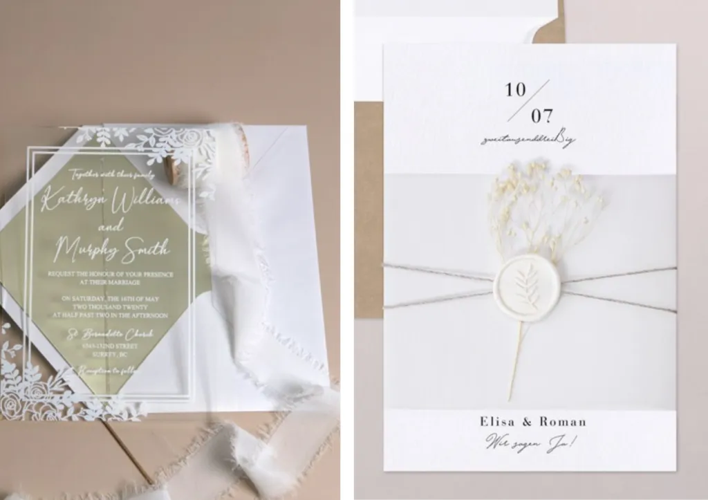 Idées pour votre papeterie de mariage sur le thème blanc par votre wedding planner à Bordeaux en Gironde