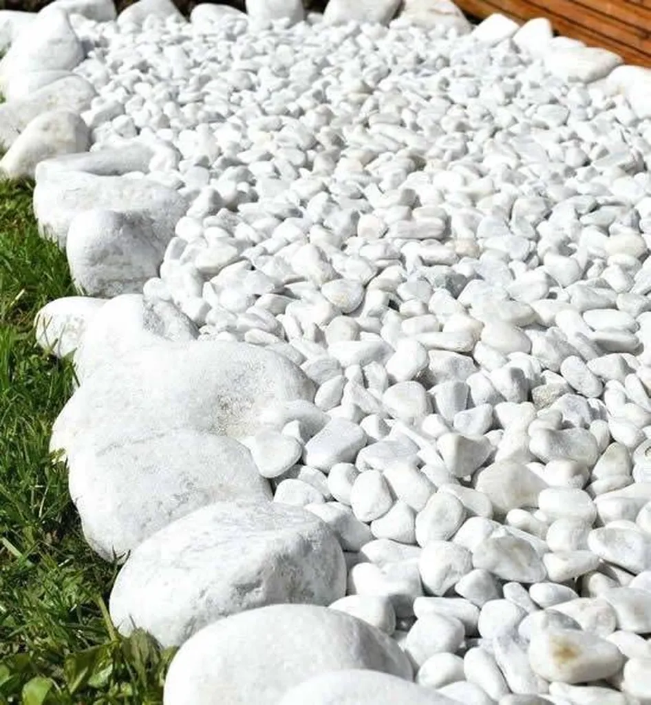 GALETS MARBRE BLANC PUR 