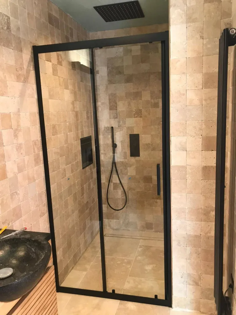 Travertin sol et mur pour salle de bain, douche, salle d'eau