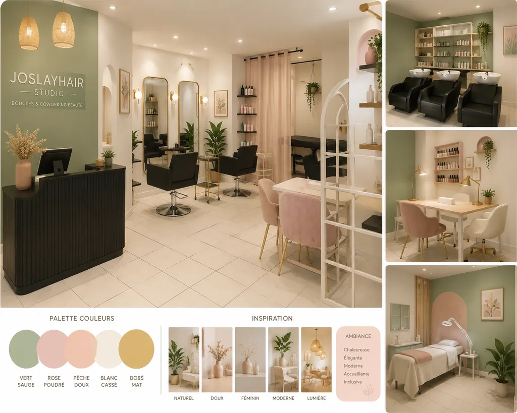 IDEE DE LA DECORATION DU SALON JOSLAYHAIR STUDIO