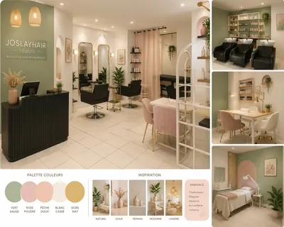 IDEE DE LA DECORATION DU SALON JOSLAYHAIR STUDIO