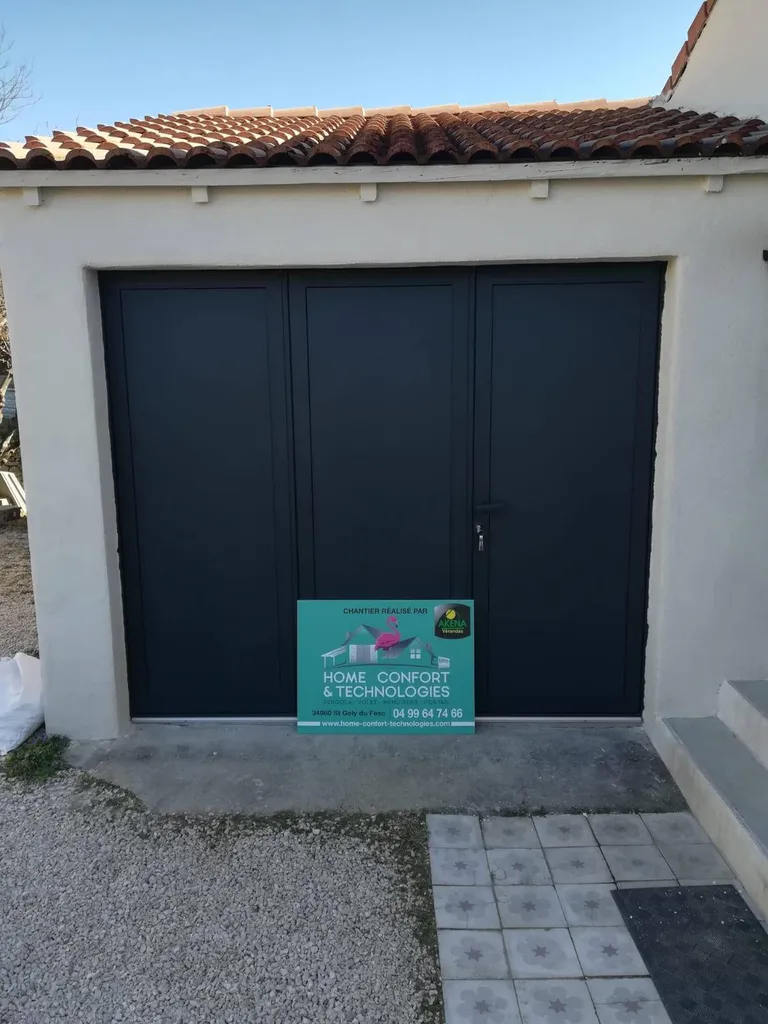 Pose d'une porte de garage à saint-gely du fesc dans l'Hérault