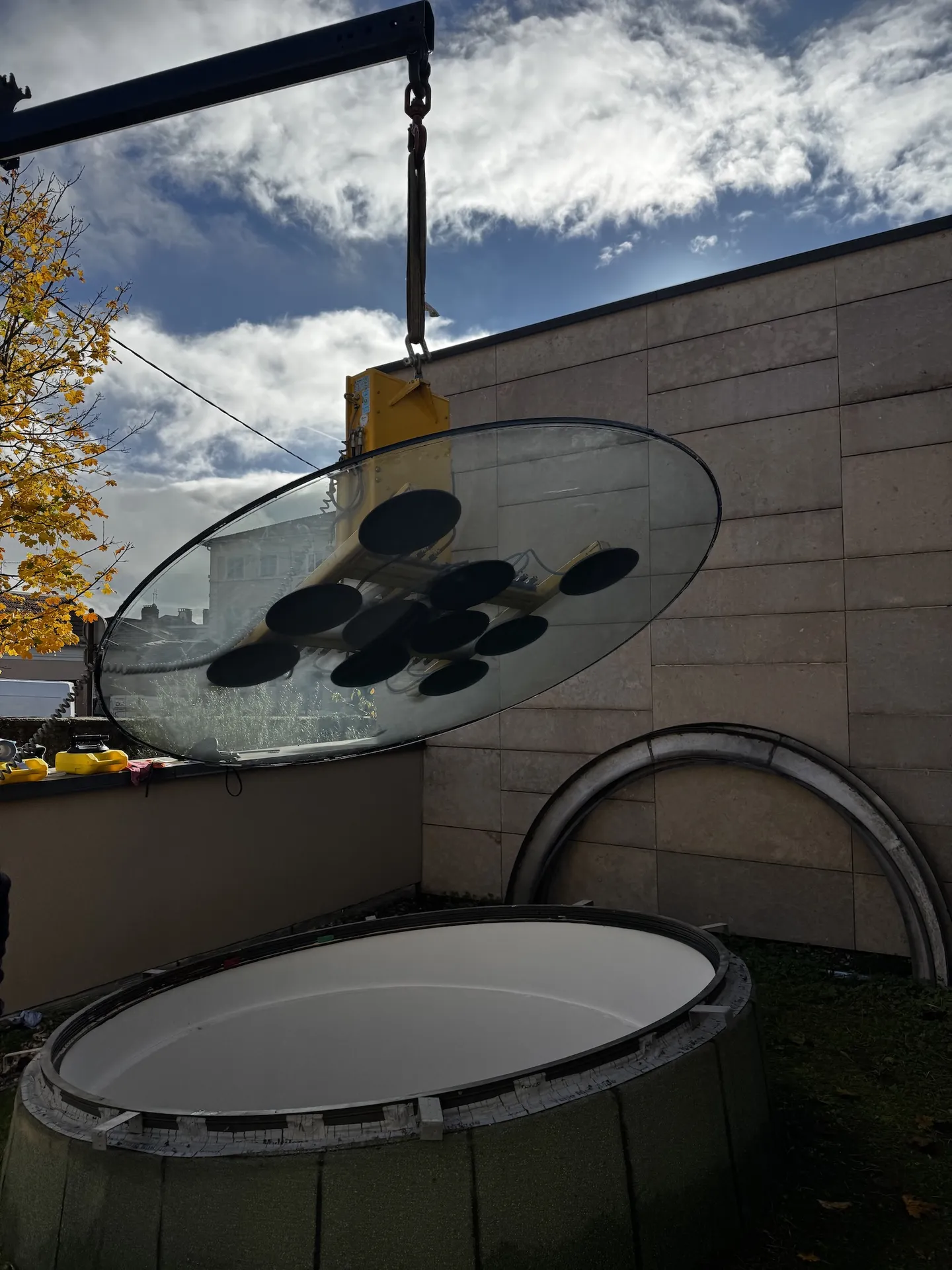 Pose d'un vitrage à la ventouse à MONTLUEL