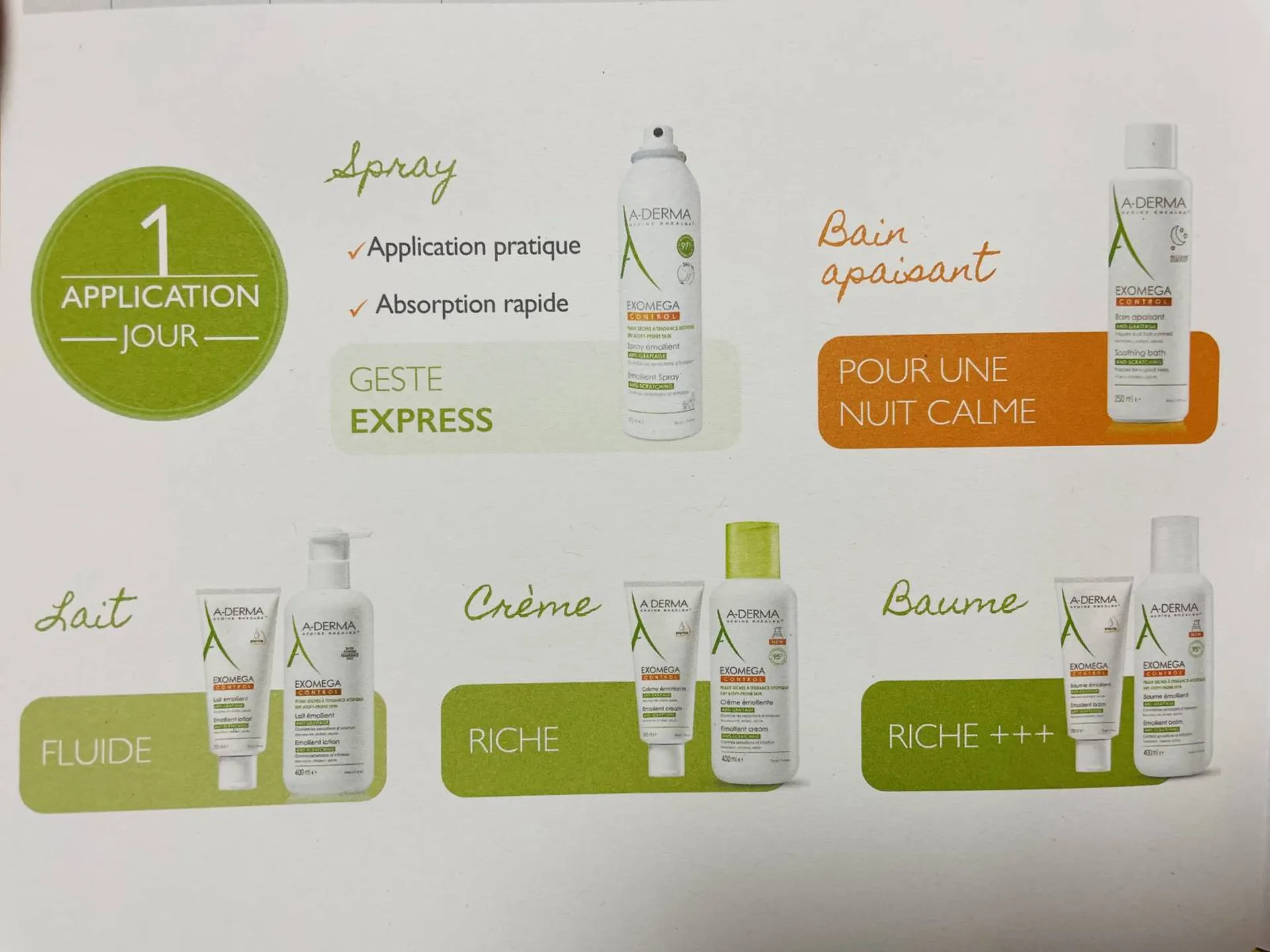 exomega control crème et baume à marseille
