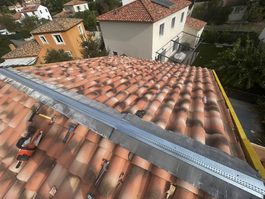 Changement d’une toiture de maison sur Martigues