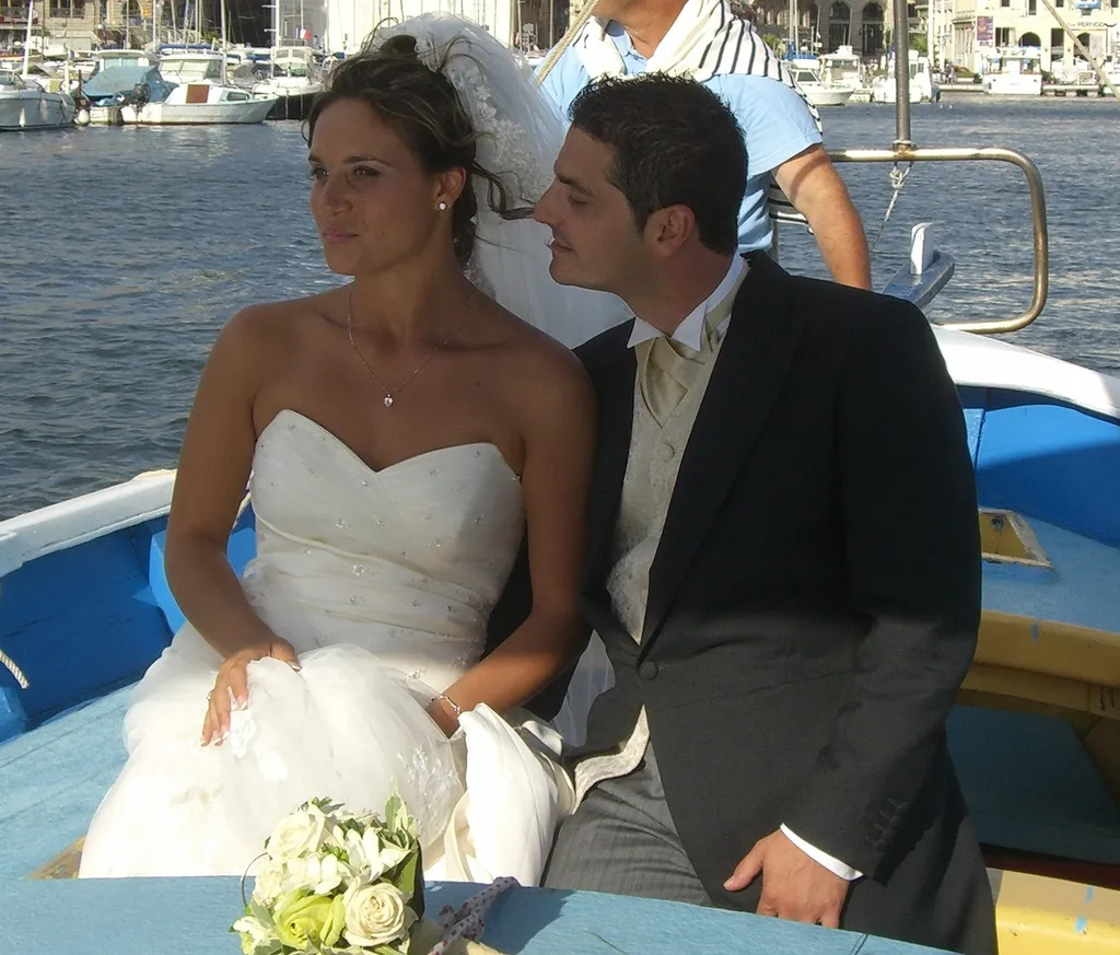 photo mariage en bateau