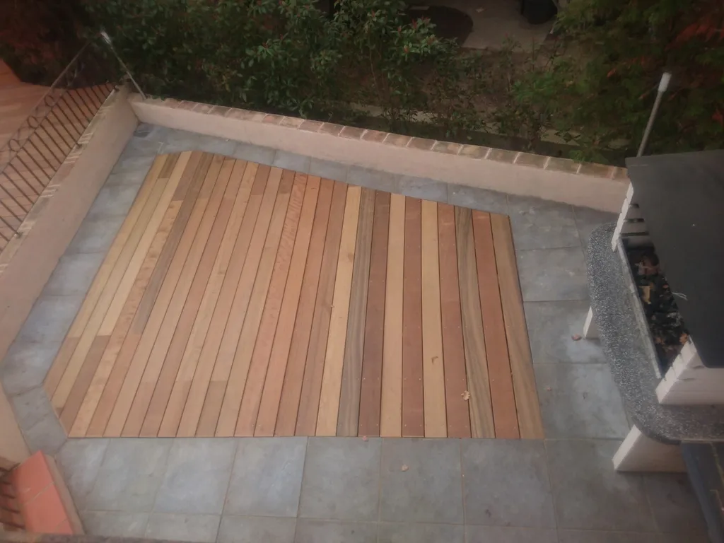 Tour de piscine en itauba Belcodene 13