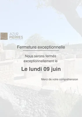 FERMETURE EXCEPTIONNELLE