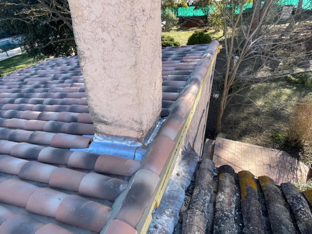 pose de plomb sur cheminée sur martigues