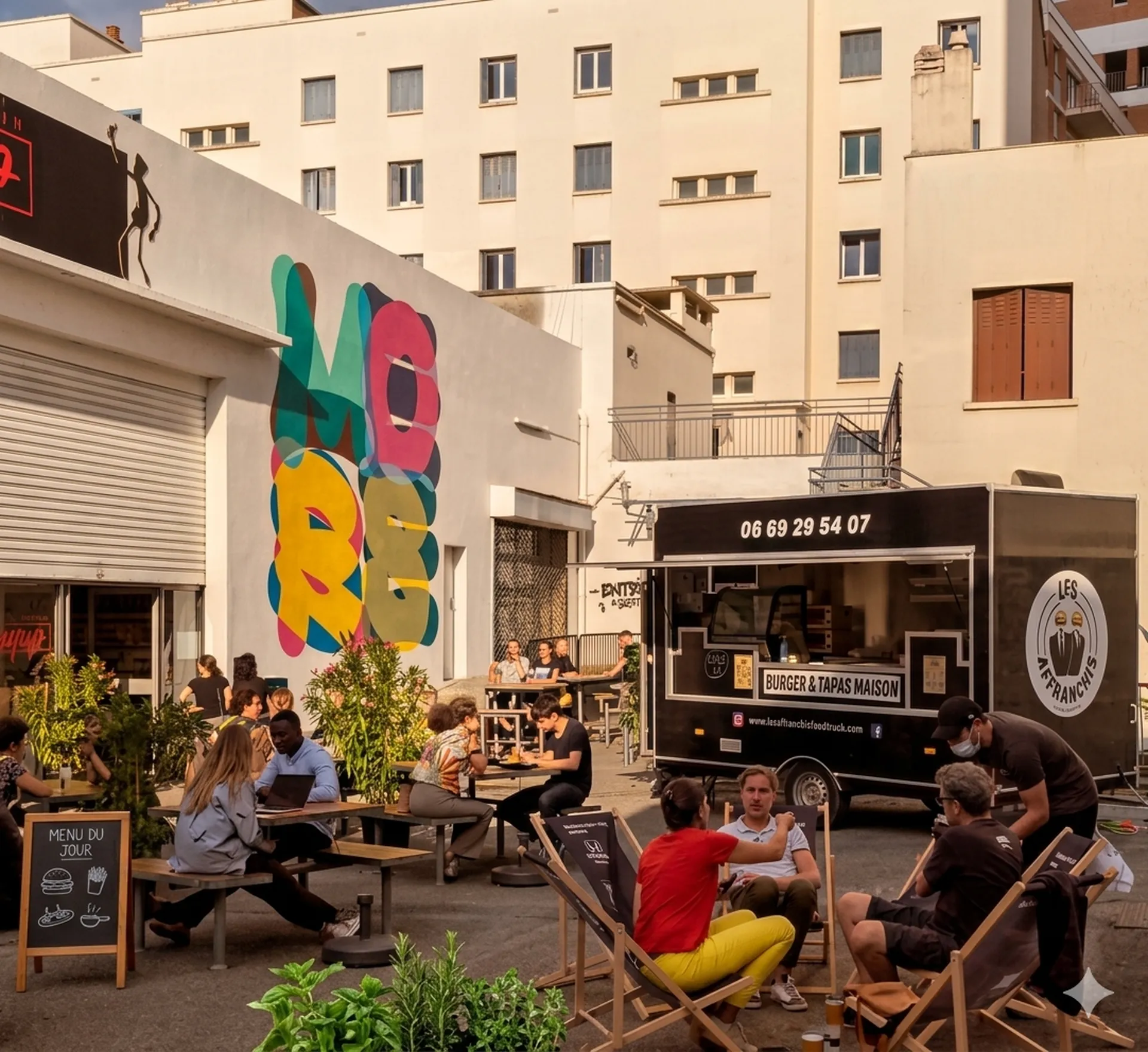 Plongez dans l'univers unique des Affranchis. Notre food truck s'installe dans les lieux les plus branchés de Toulouse pour vous régaler dans une ambiance conviviale.