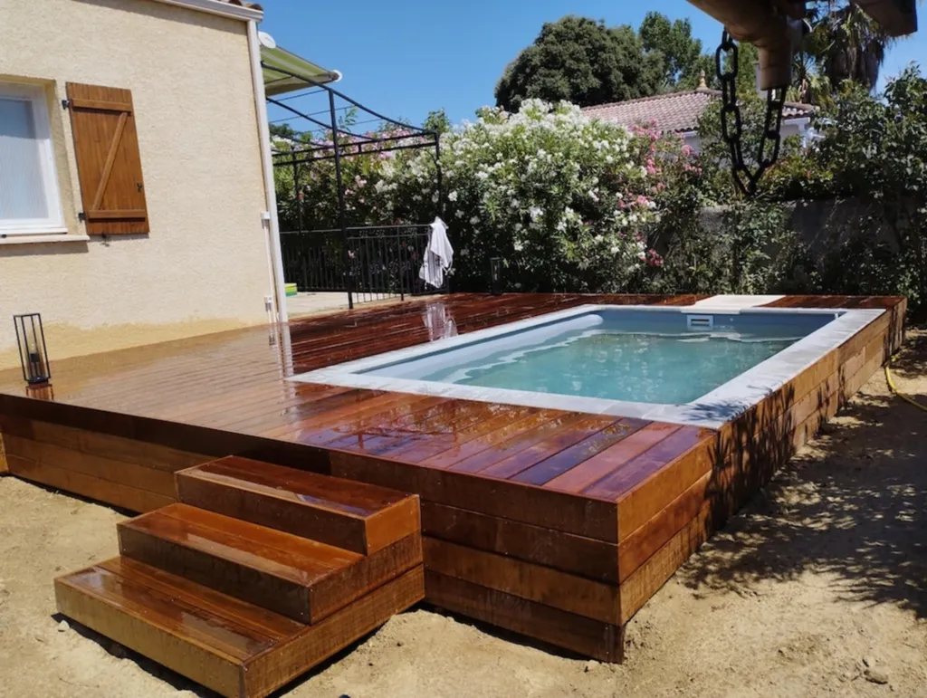 Terrasse en bois exotique Itauba de 50 m² à Montagnac