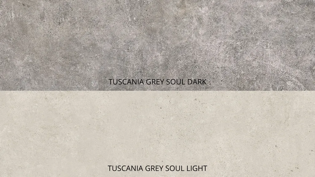 CARRELAGE EFFET BETON TUSCANIA GREY SOUL 