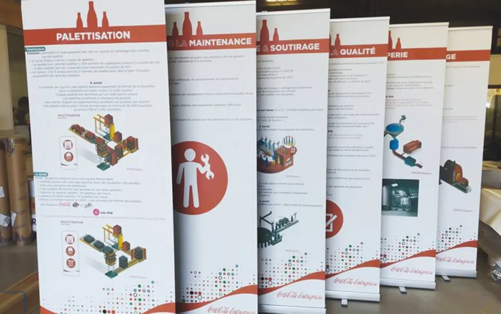 création de panneaux d'information pour entreprise de Grigny